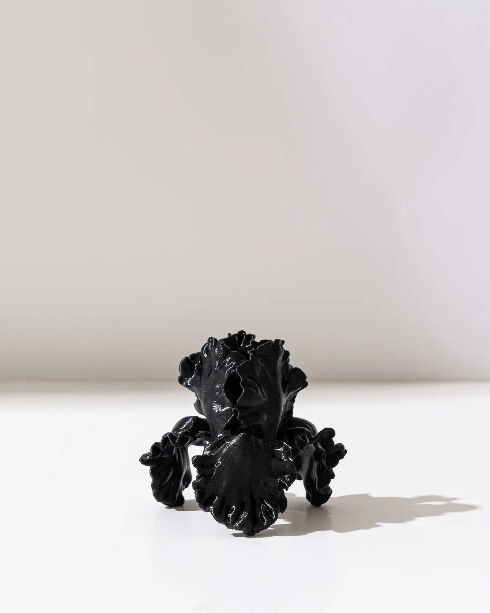 Black | Flower Candle Holder Set of 2 - Image 3