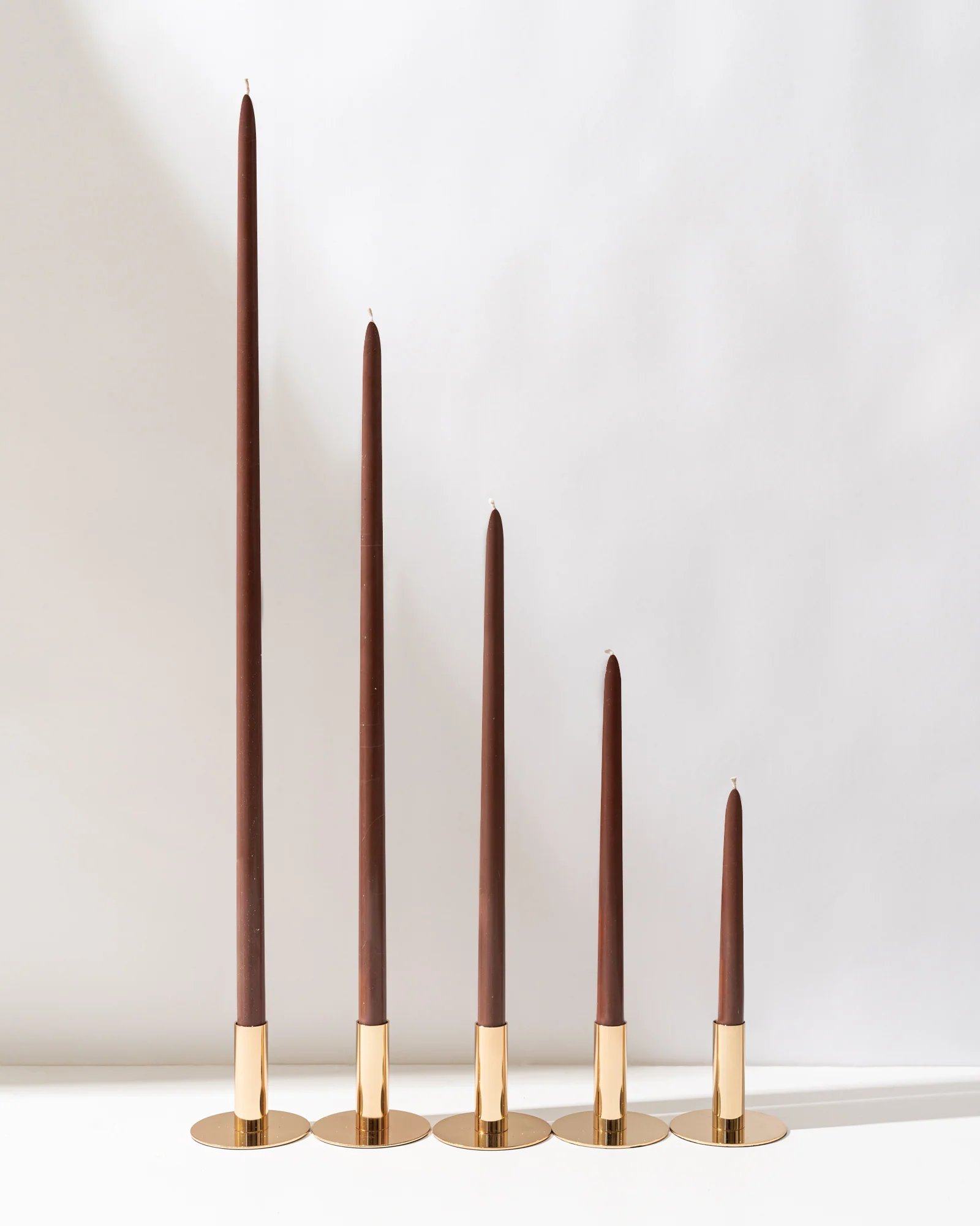 Chocolate Brown XXL Taper Candles