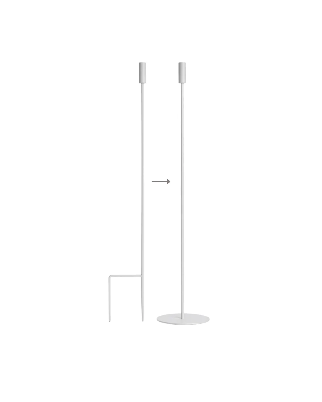 8-in-1 Convertible Candle Holder - Ground Stake & Floor Bases - Image 7
