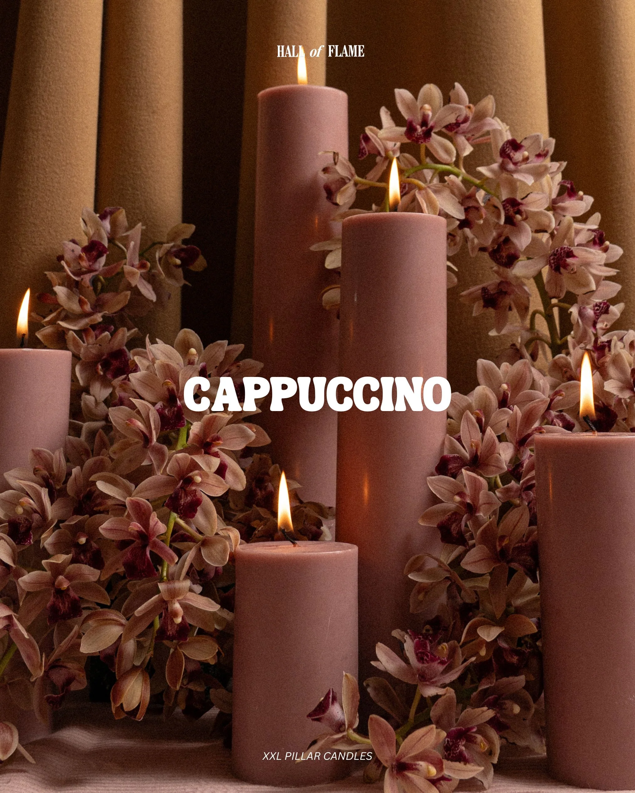 Dusty Rose Pillar Candles XXL - Image 4