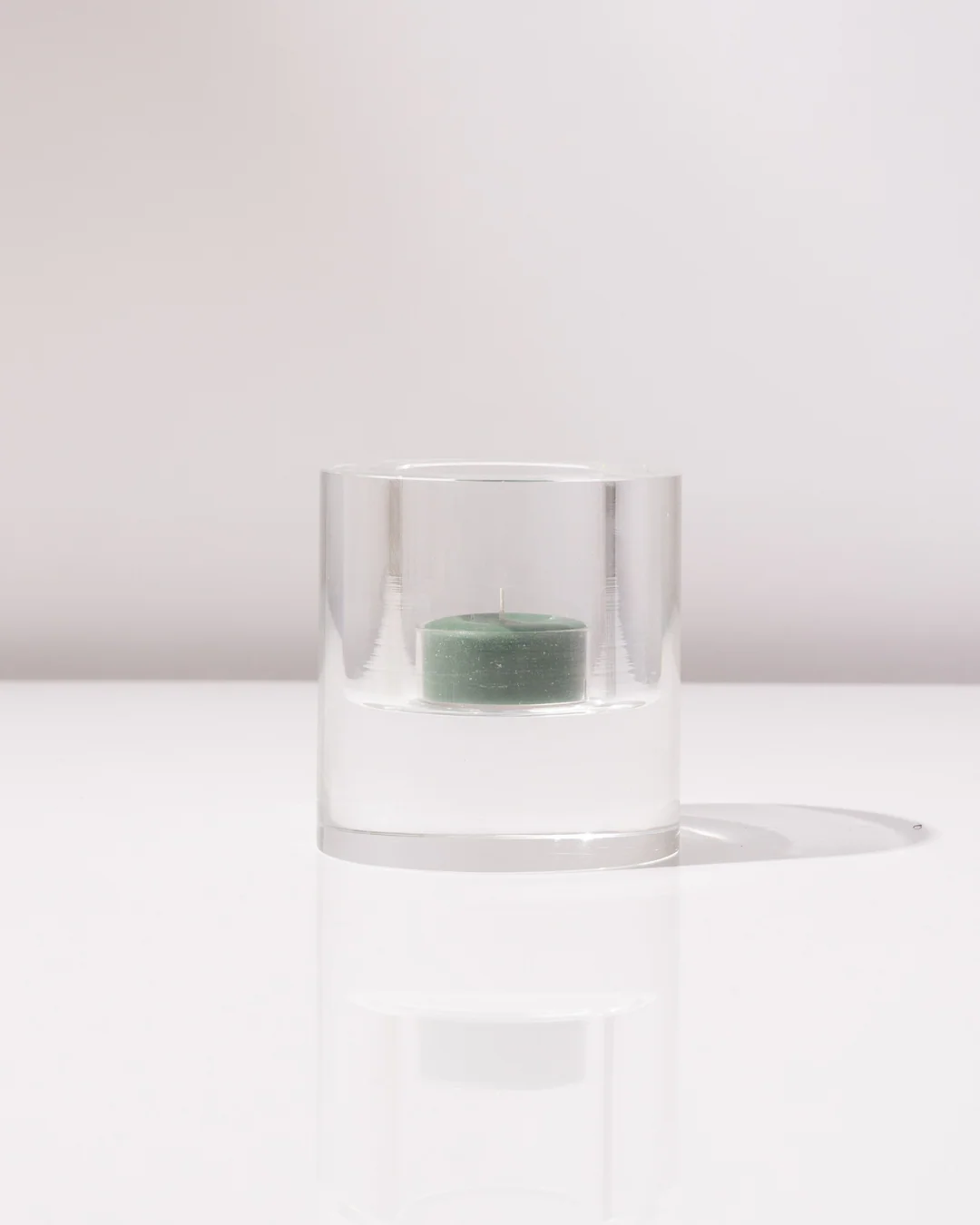 Forest Green Tea Light Candles - 10 Pack - Image 2