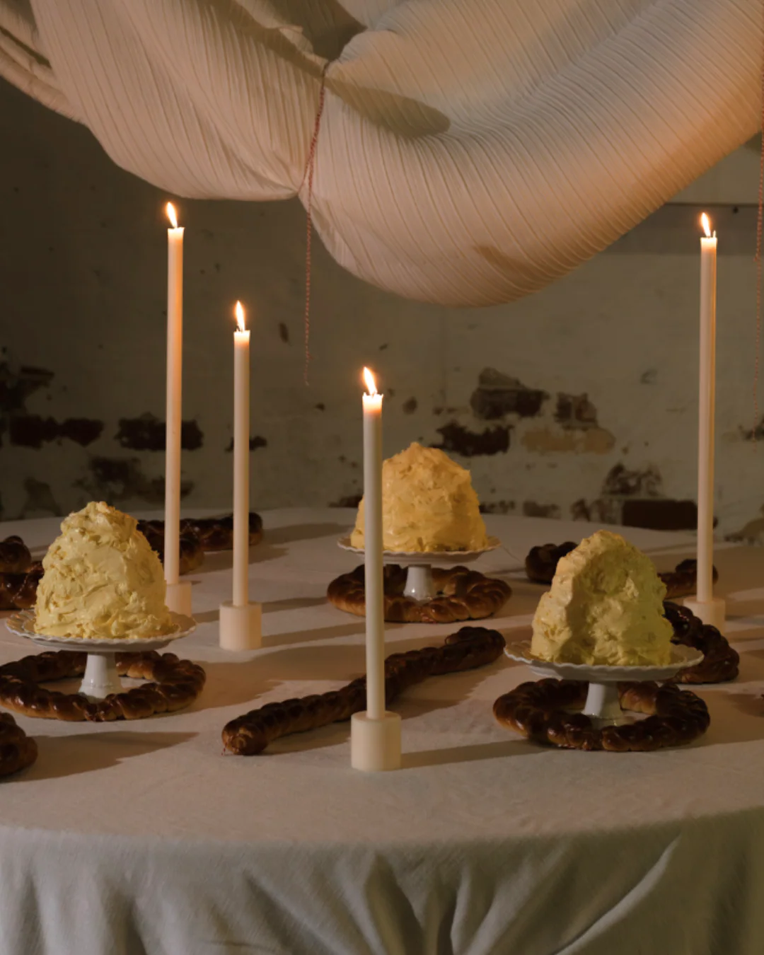 Ivory Wax Candle Holder - Image 3