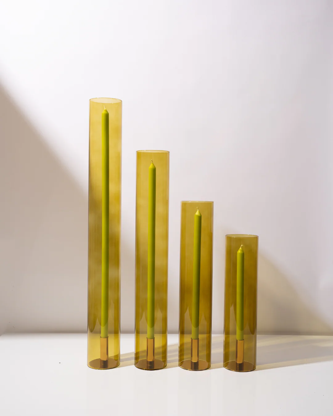 Olive Coloured Glass Sleeves - Image 2
