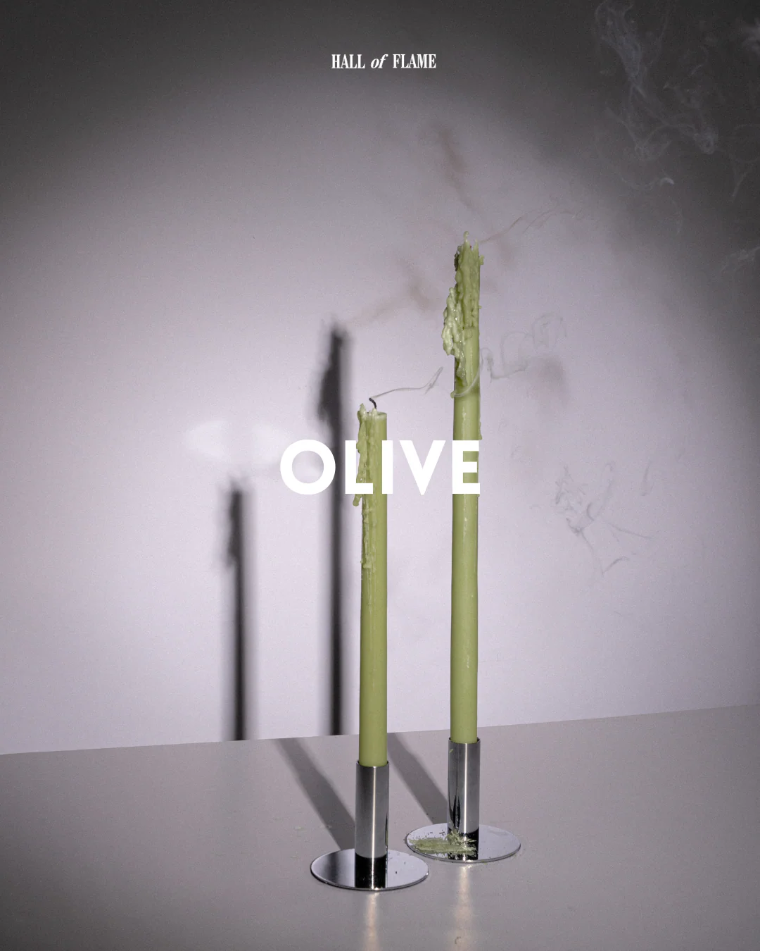 Olive Green Taper Candles XXL - Image 4