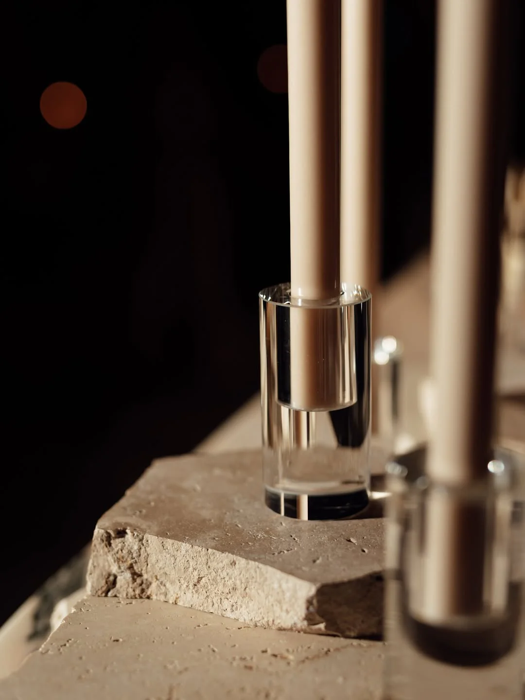 Cylinder | Crystal Glass Candle Holder - Image 4