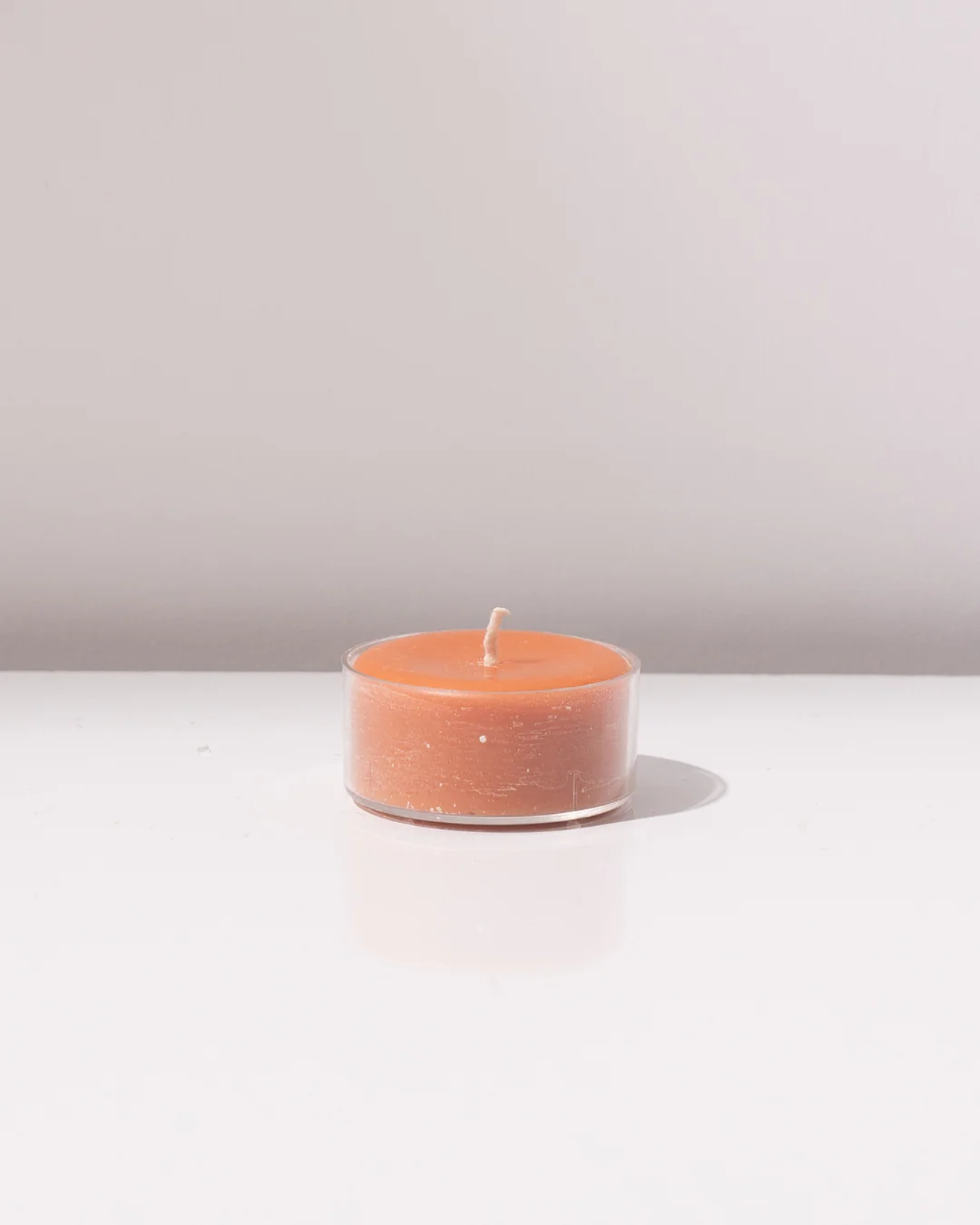 Terracotta Orange Tea Light Candles - 10 Pack