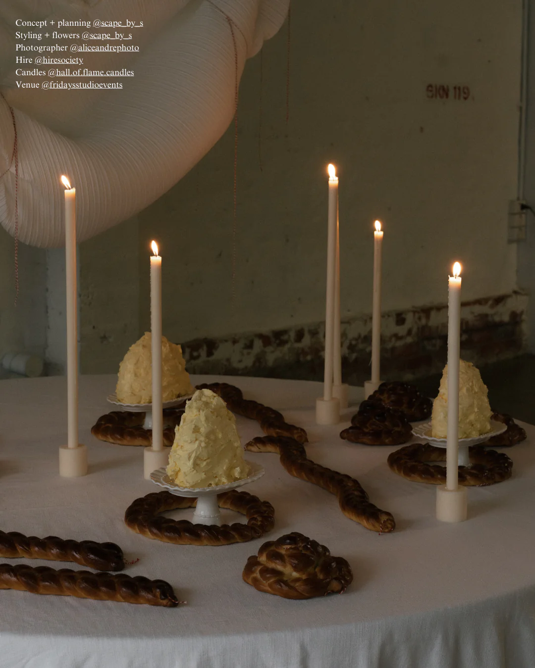 White Wax Candle Holder - Image 3